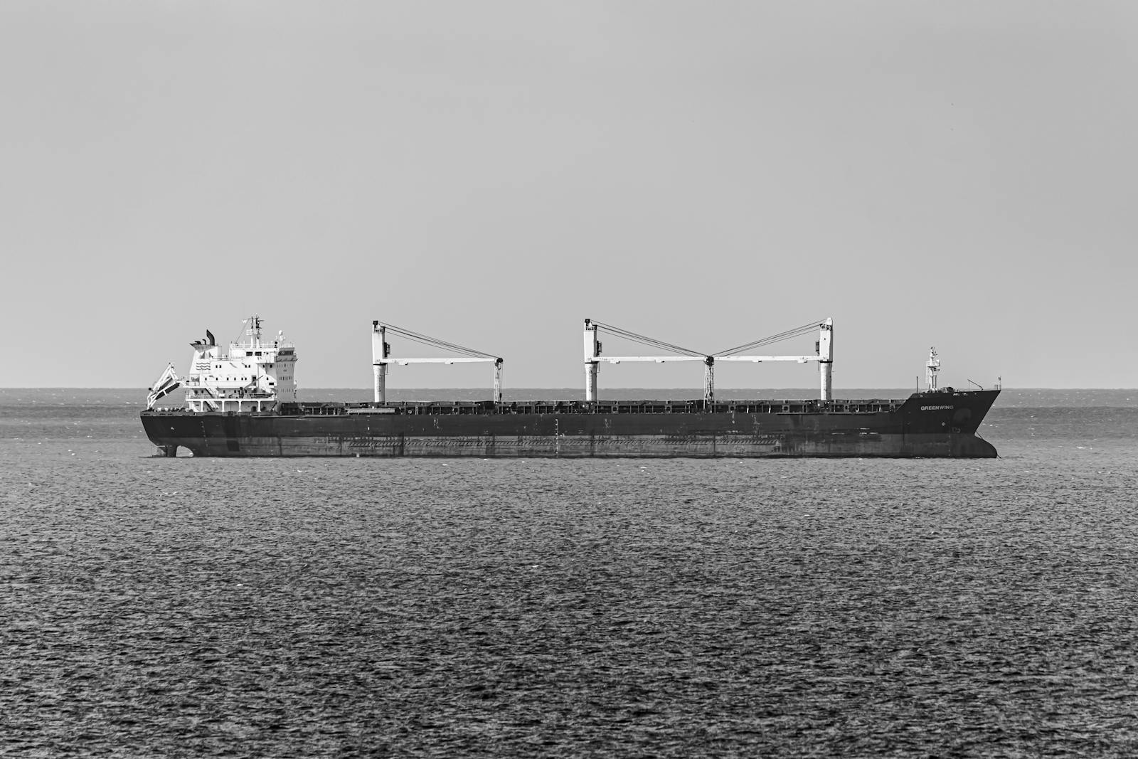 Bulk carrier at sea